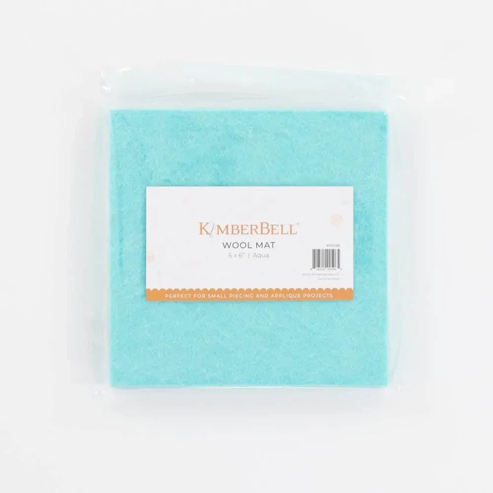 Wool Mat, Aqua, 6×6
