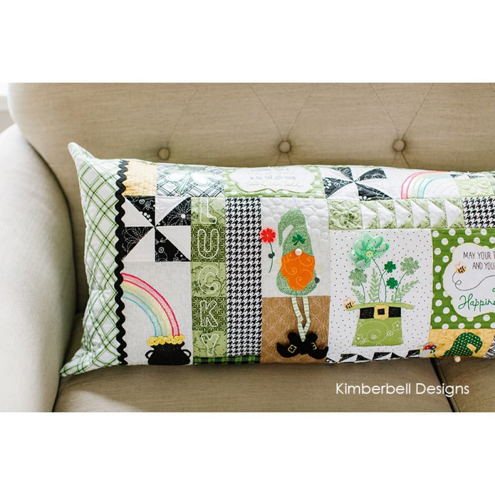 Luck O The Gnome bench pillow fabric kit