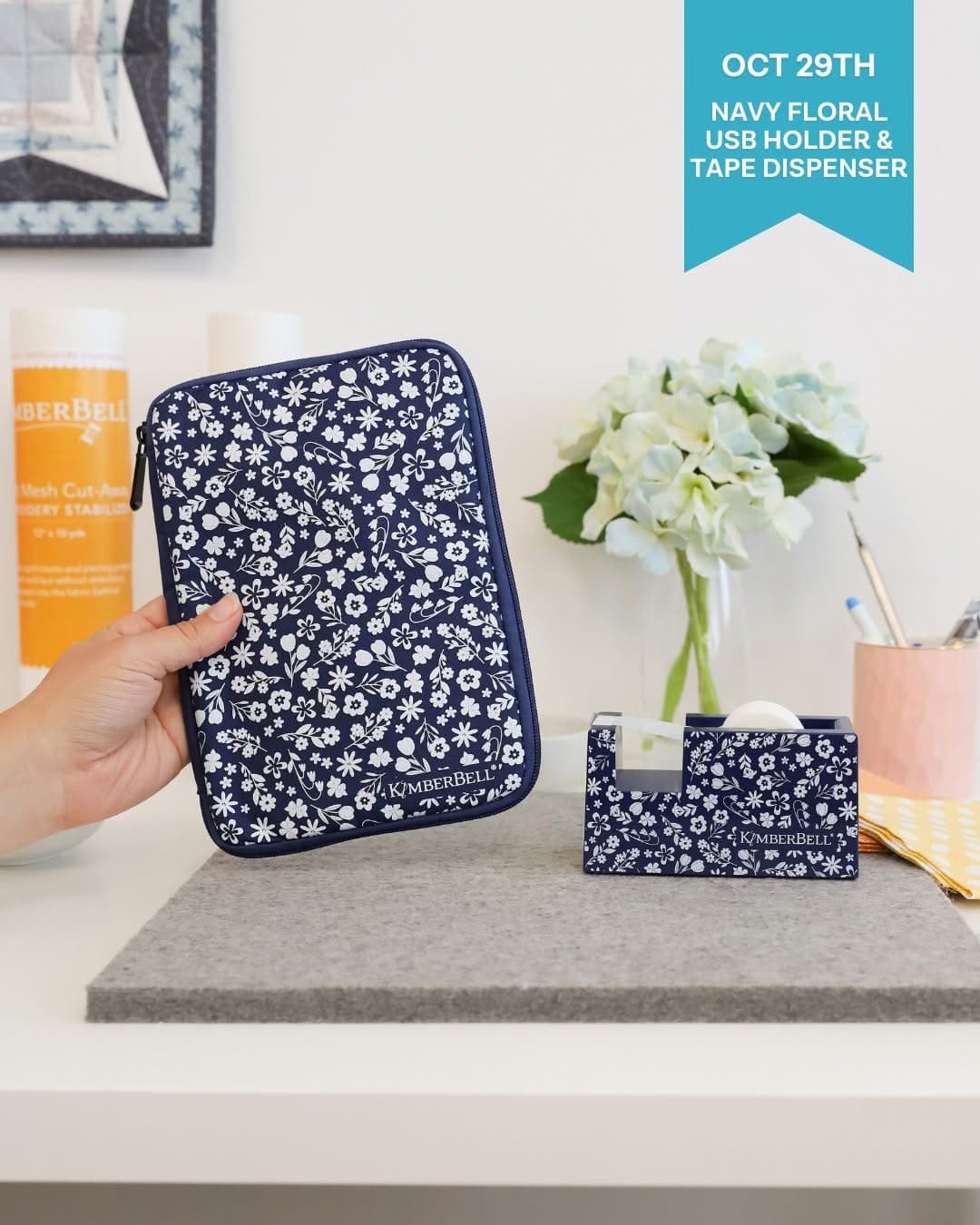 Kimberbell Tape Dispenser - Navy — image 2