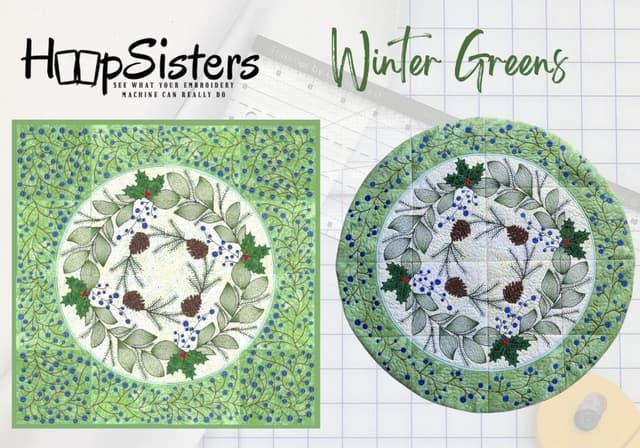 Hoop Sister Winter Greens Bundle