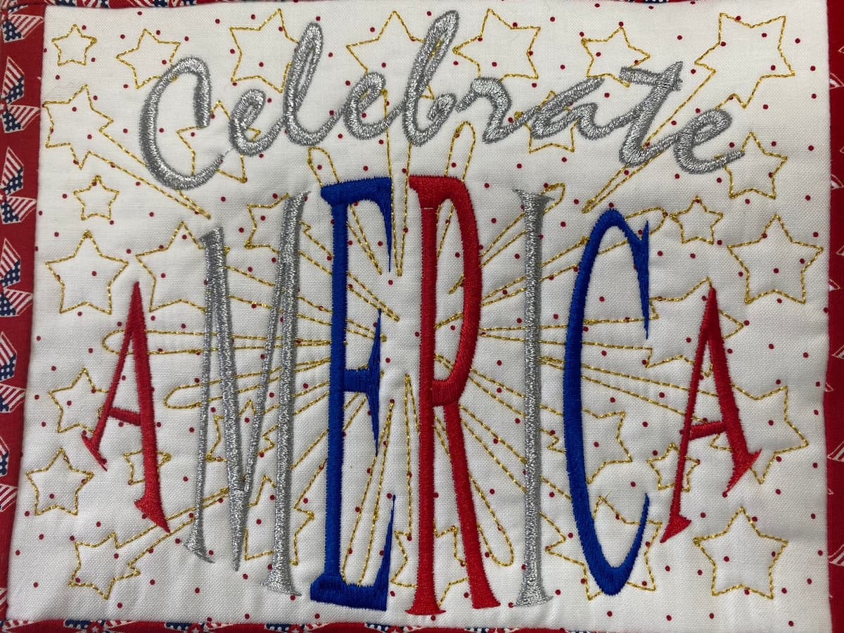 Sweet Land of Liberty Pillow-Fabric Kit — image 2