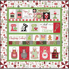 ALL ORIGINAL - Kimberbell We Whisk You A Merry Christmas Fabric Kit White Border