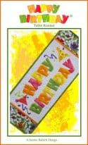 Janine Babich Designs - Happy Birthday Table Runner
