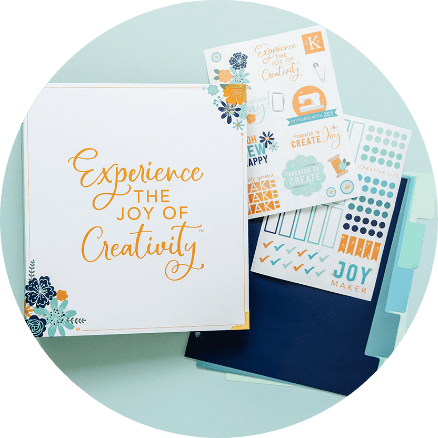 Experience the Joy of Creativity" Binder