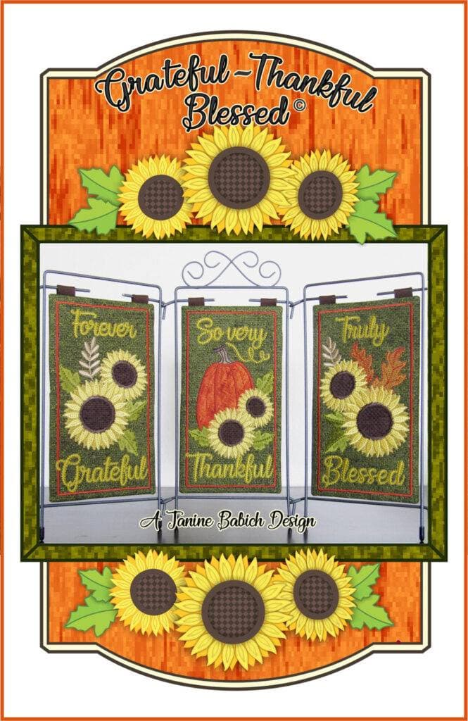 Janine Babich - Grateful, Thankful, Blessed Table Top Display