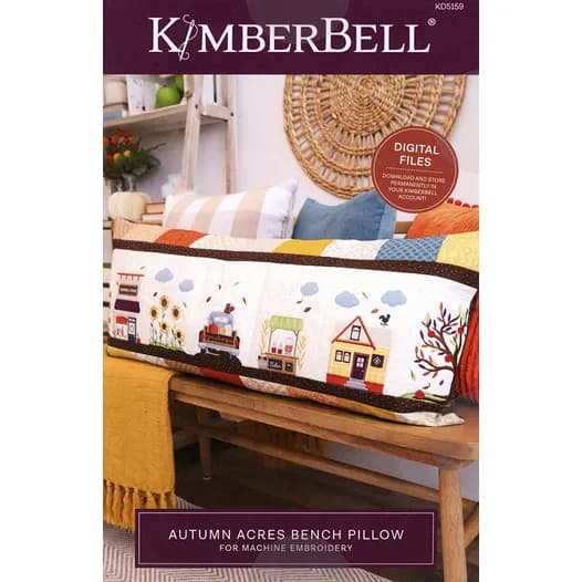 Kimberbell Designs Autumn Acres Bench Pillow Embroidery Version