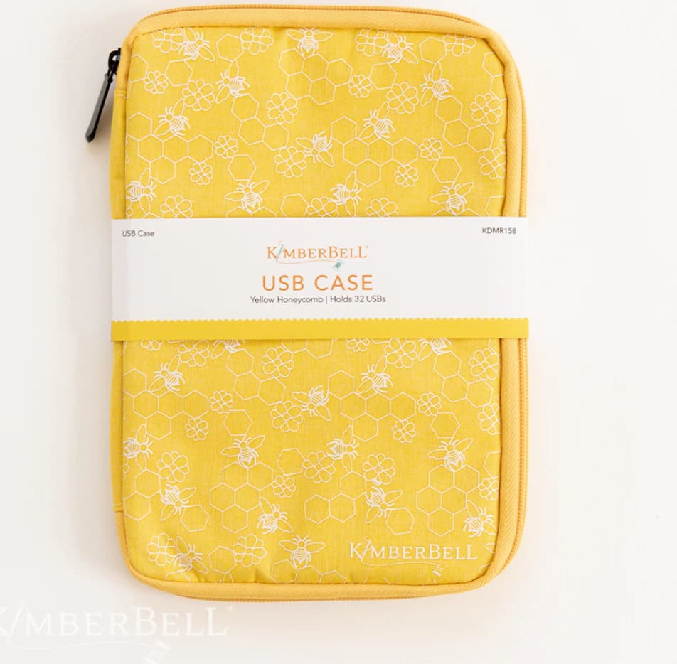 Kimberbell Designs USB Case Yellow Honeycomb