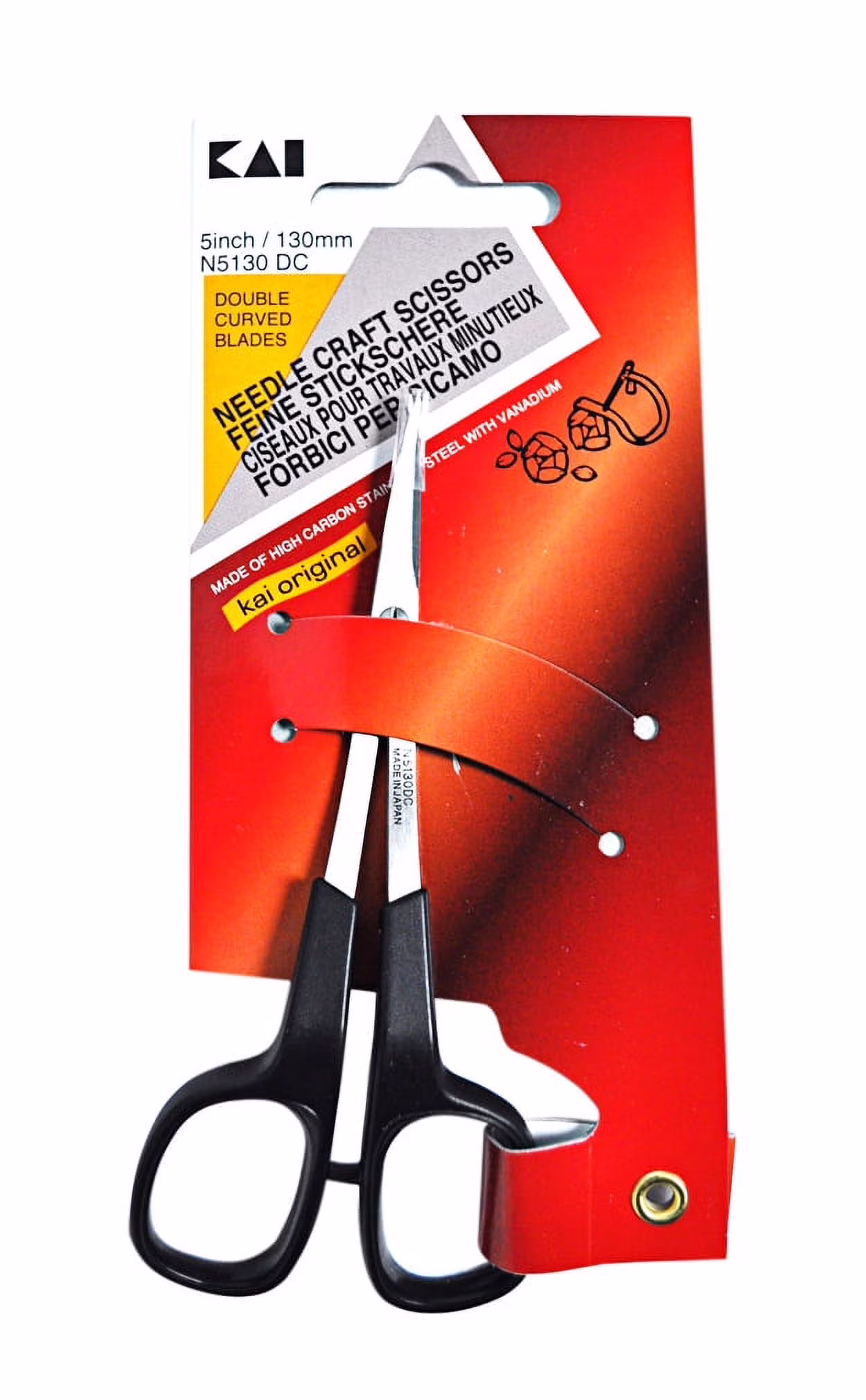 Kai Double Curve Scissors 5 inch