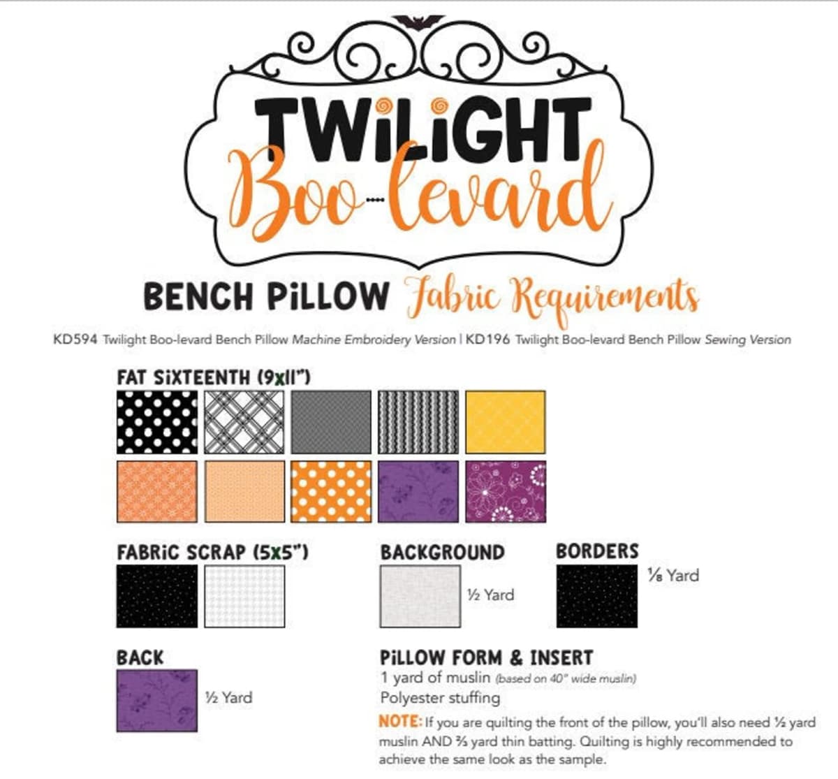 Kimberbell Twilight Boo-Levard Fabric Kit — image 1
