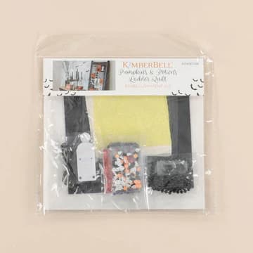 Kimberbell Pumpkins & Potions Ladder Quilt Fabric and Embellishment Kit