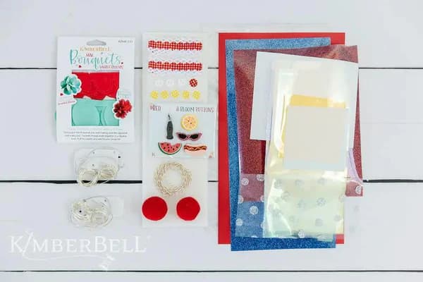 Kimberbell Designs Red White and Bloom Embellishment Kit — image 3