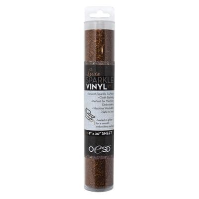 Oesd Luxe Sparkle Vinyl 8in x 20in RUST