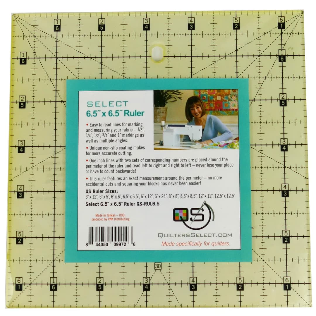 Quilter's Select - Non-Slip Ruler 6-1/2in x 6-1/2in