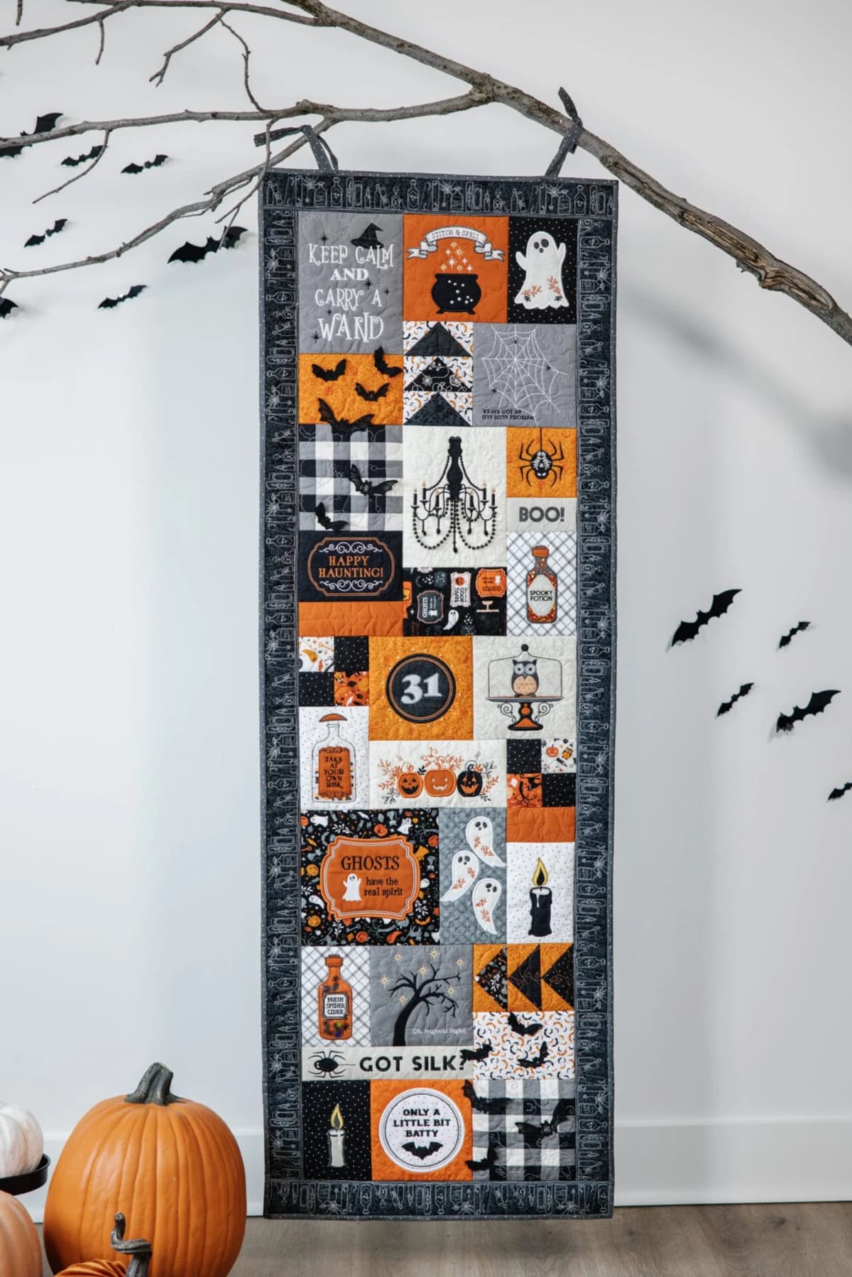 Kimberbell Pumpkins & Potions Ladder Quilt Fabric Kit — image 1