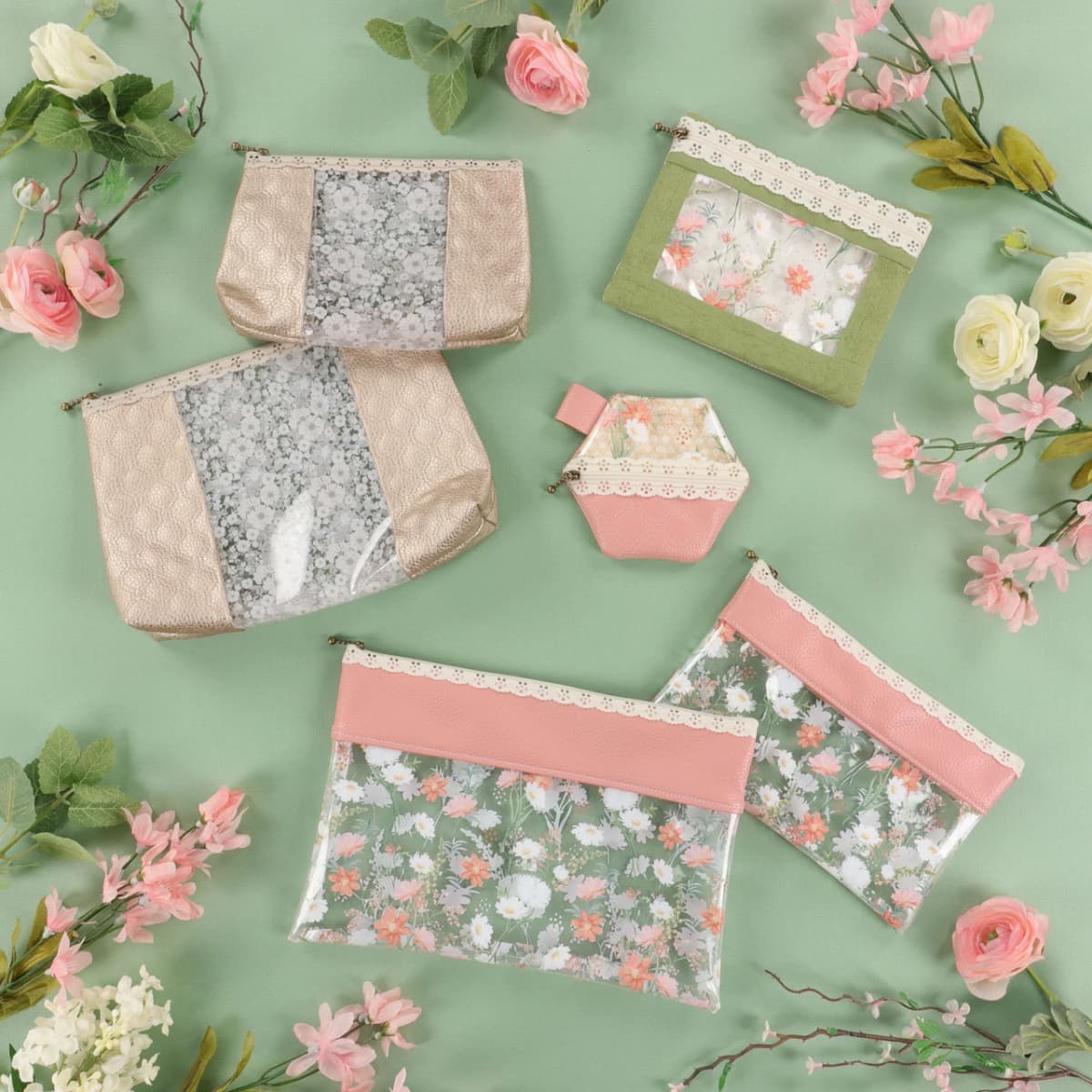 Kimberbell Machine Embroidery Peek-A-Bloom Zipper Pouches Pre-Order — image 11