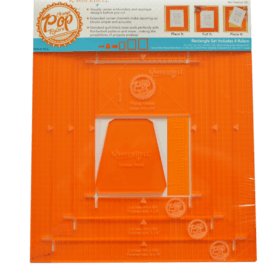 ORANGE POP RULERS, RECTANGLE SET