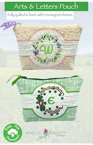 Amelie Scott Designs Arts & Letters Pouch