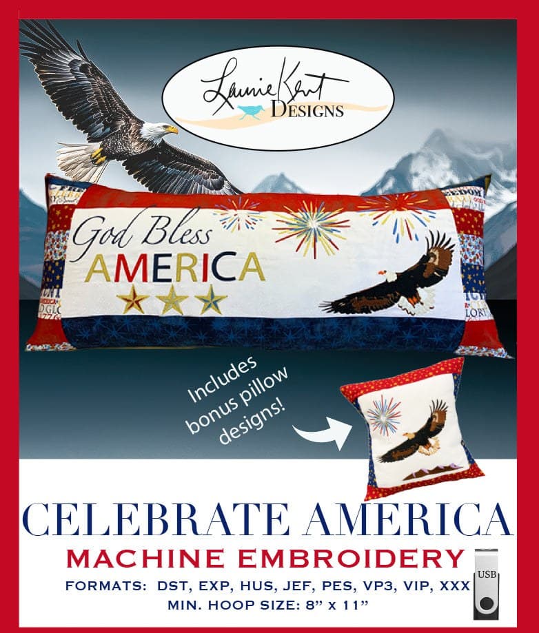 Celebrate America Bench Pillow