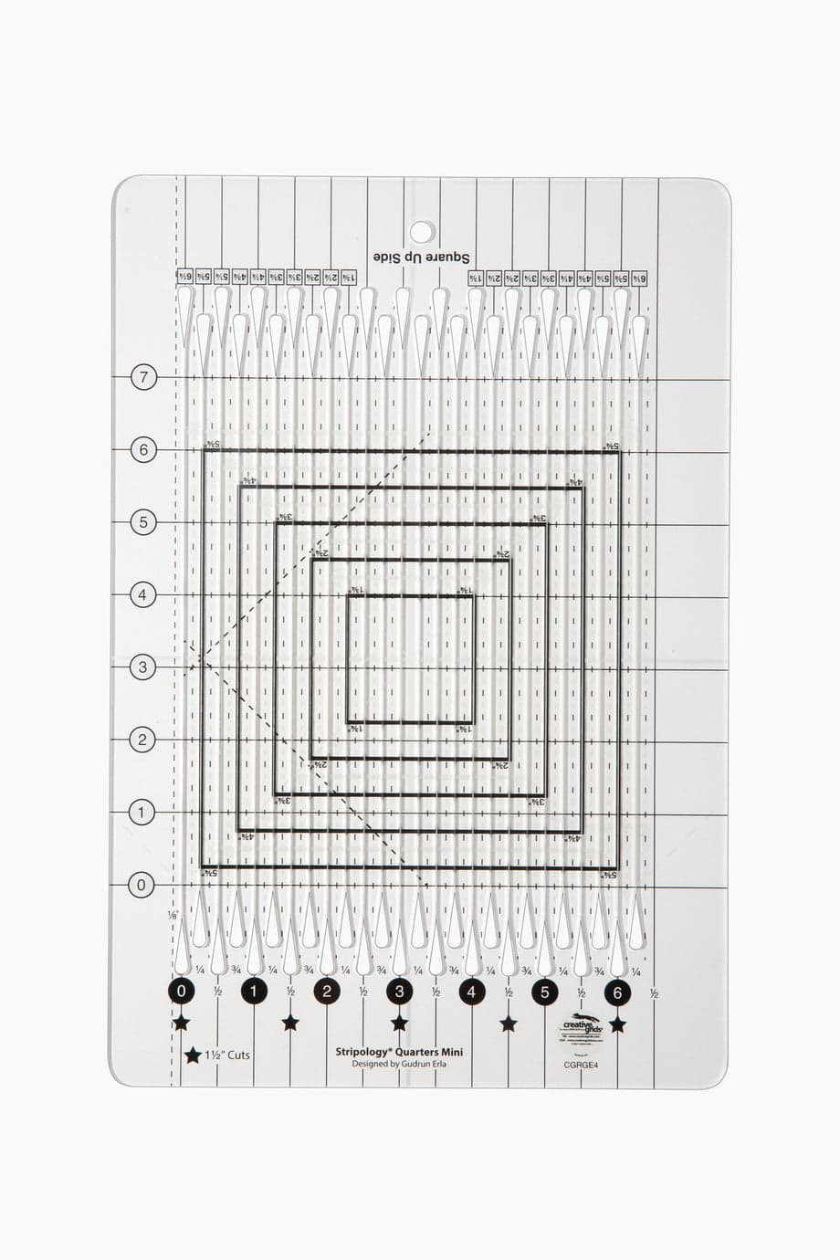 Creative Grids Stripology Quarters Mini Quilt Ruler — image 2