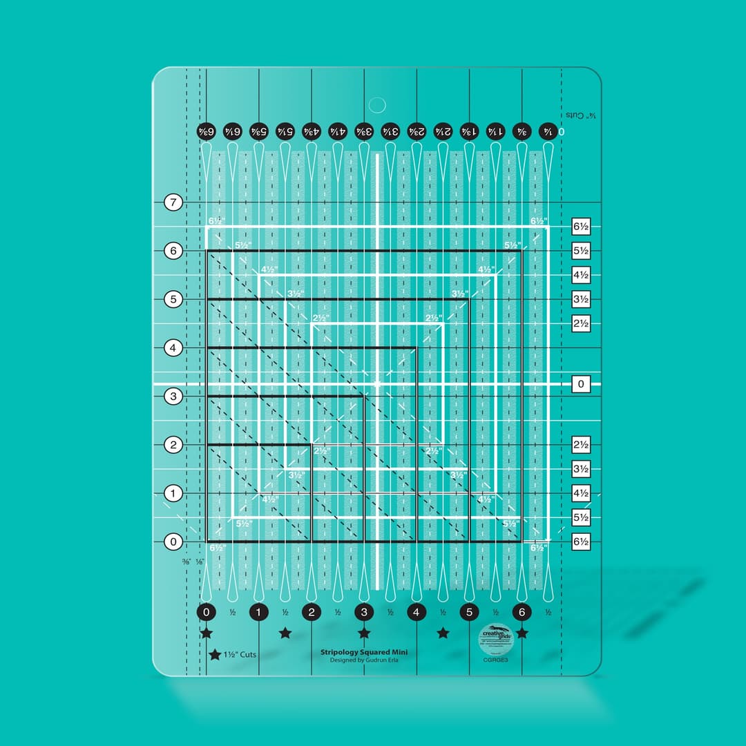 Creative Grids Stripology Squared Mini Ruler