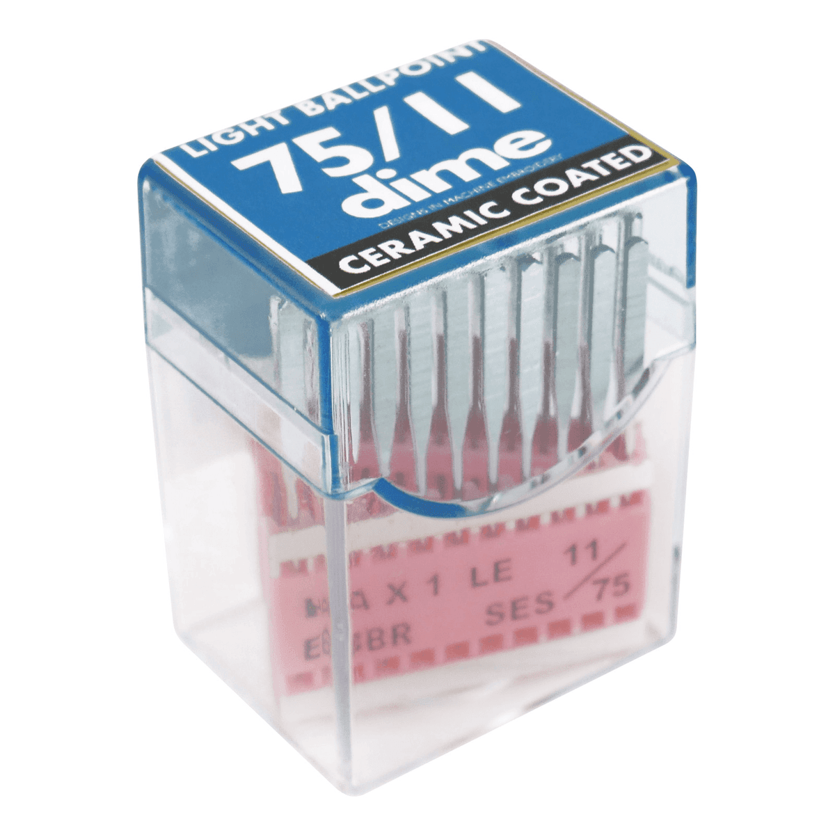 DIME Embroidery Needles Ceramic Coated HAX1 LE EBBR Light Ballpoint — image 1
