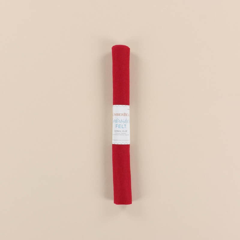 Kimberbell Embroidery Felt Cranberry — image 1