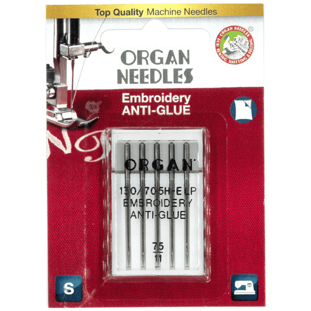 Organ Needles Embroidery Anti-Glue Size 75/11 Needles — image 2