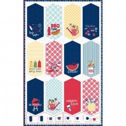 Red White & Bloom Banner Panel