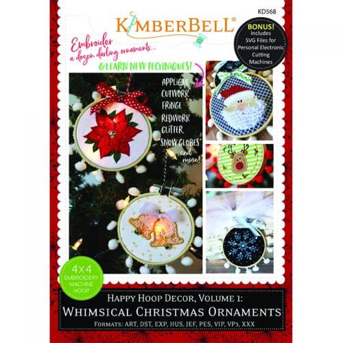 HAPPY HOOP DECOR, VOLUME 1: WHIMSICAL CHRISTMAS ORNAMENTS KD568