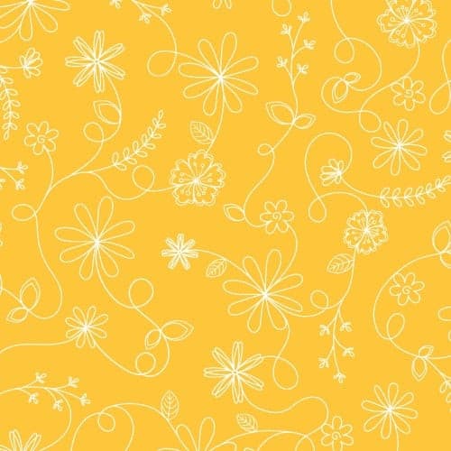 Kimberbell Basics Refreshed Swirl Floral — Yellow