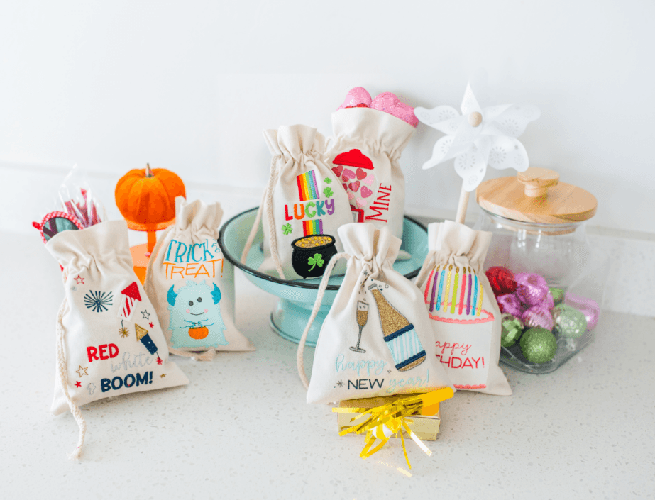 Canvas Cinch Sack Blanks, 2 Pack, Beige — image 2