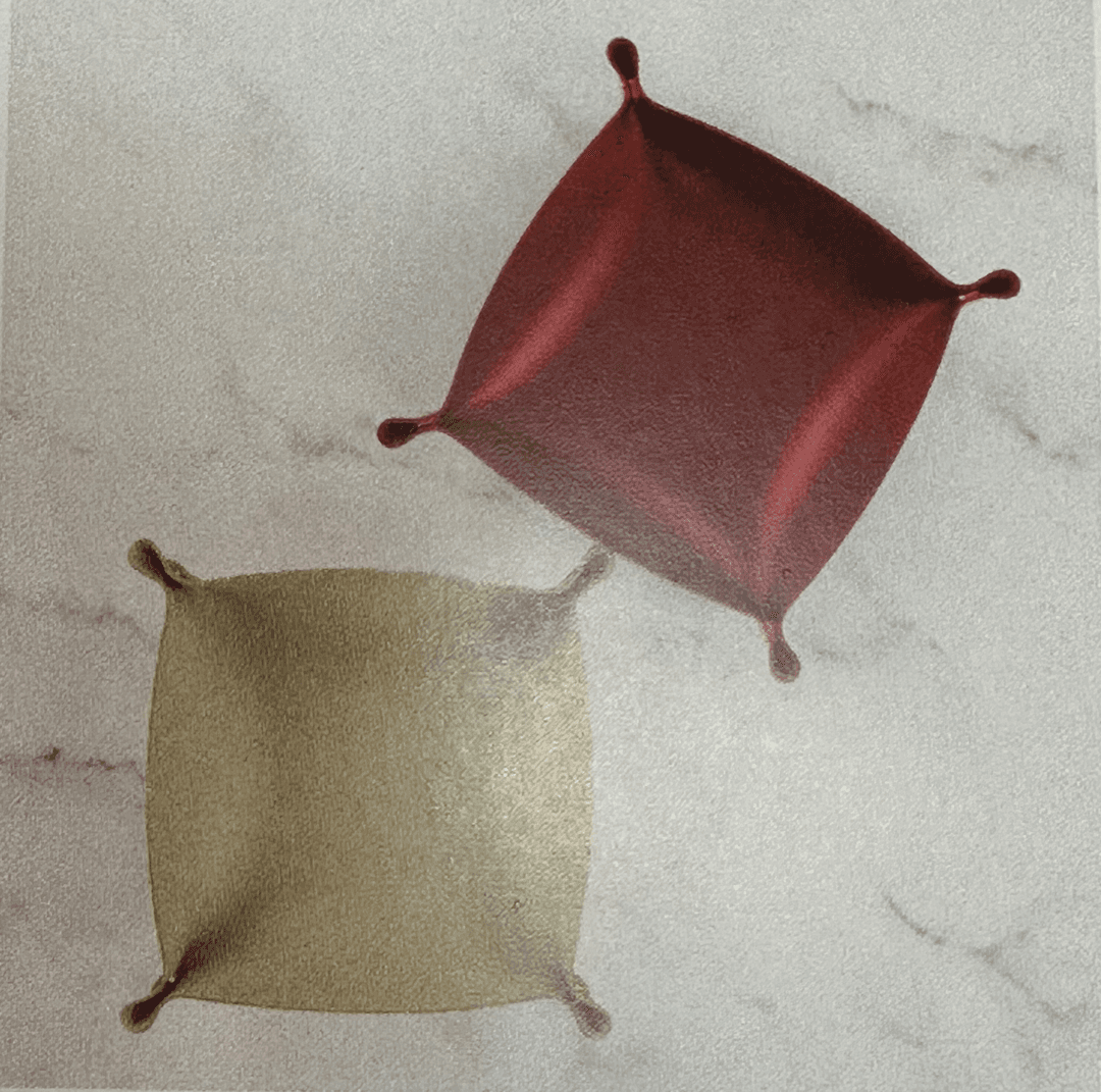 Snap Trays Red & Tan