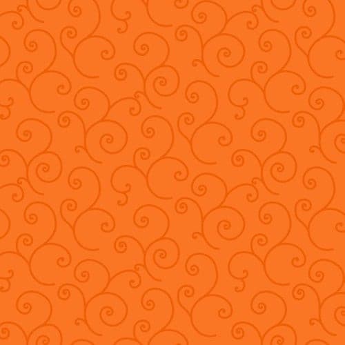 Kimberbell Basics Refreshed Scroll — Orange Tonal