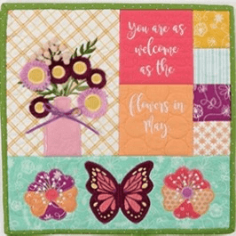 Kimberbell Mini Quilt Kit May Fabric Only