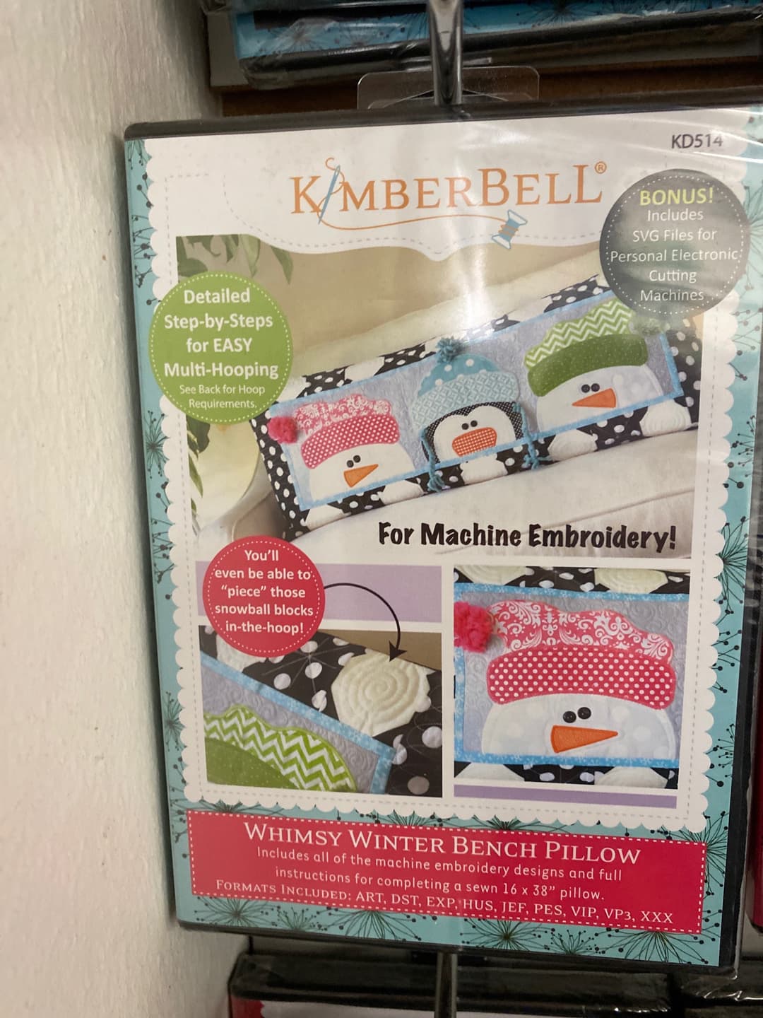 Whimsy Winter Bench Pillow KD514