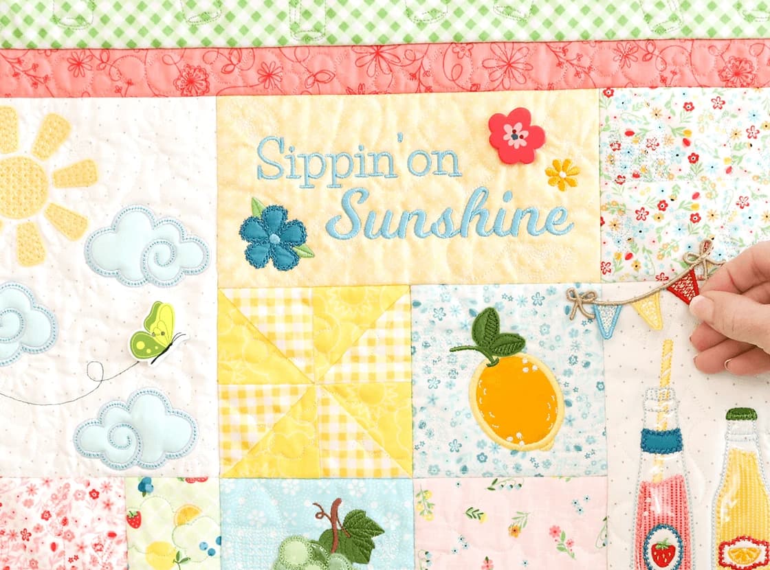 Sippin' On Sunshine Machine Embroidery — image 3