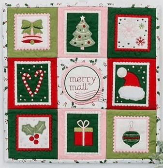 Kimberbell Mini Quilt Kit December Fabric only