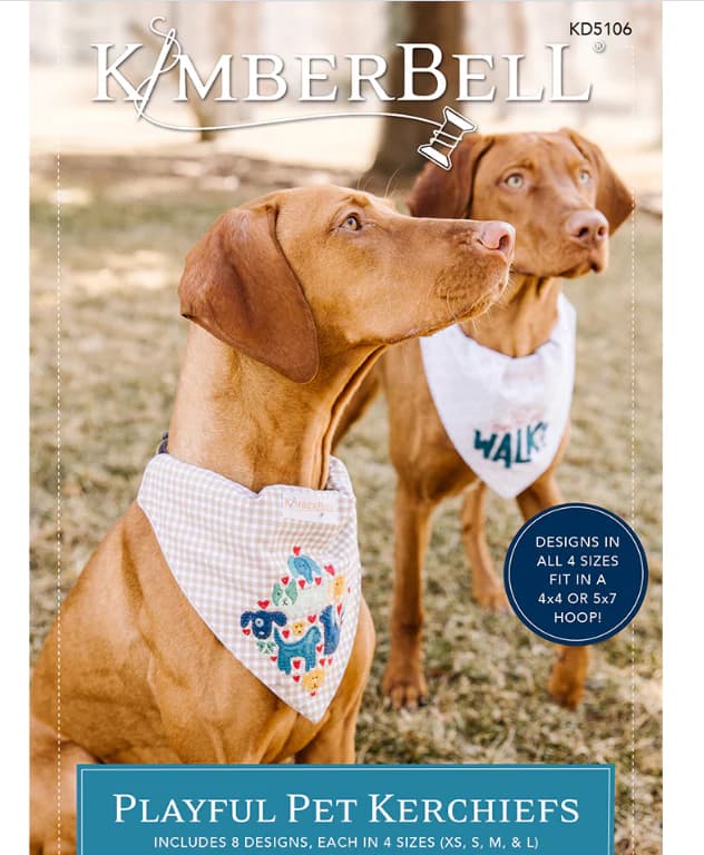 Kimberbell Designs Playful Pet Kerchiefs