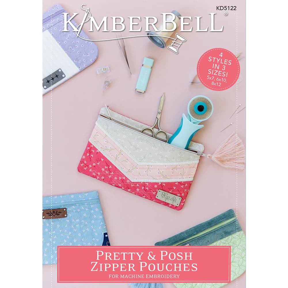 Kimberbell Designs Pretty and Posh Zipper Pouches