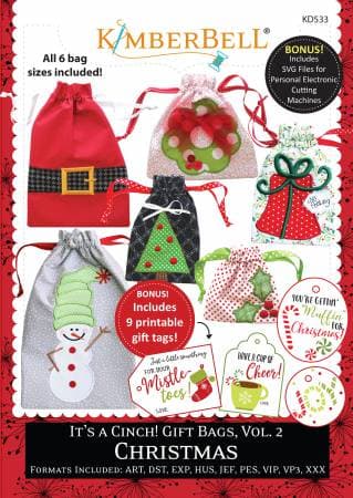 Kimberbell Designs It’s A Cinch Gift Bags Vol2 Christmas