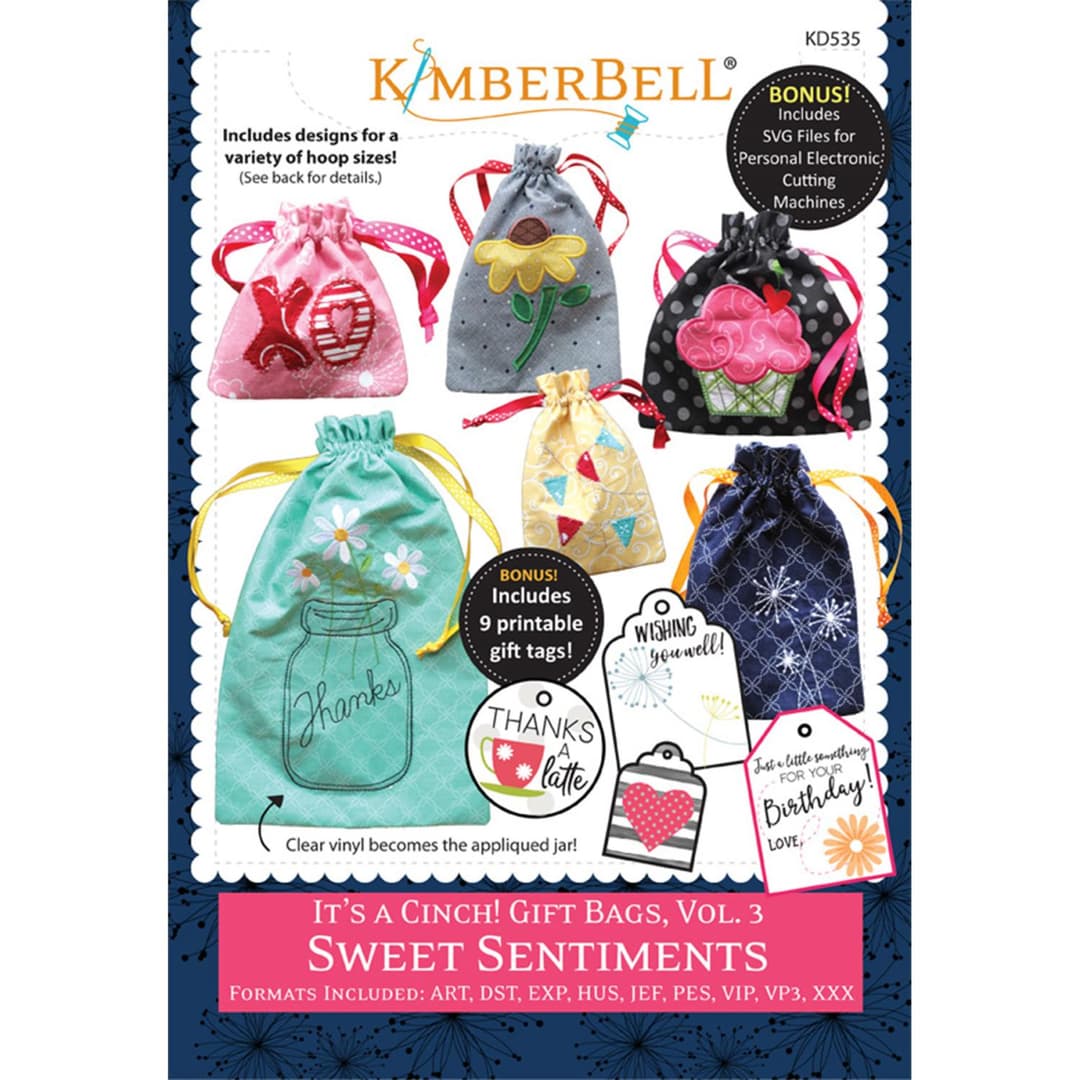 Kimberbell Designs It's A Cinch Sweet Sentiment Vol 3